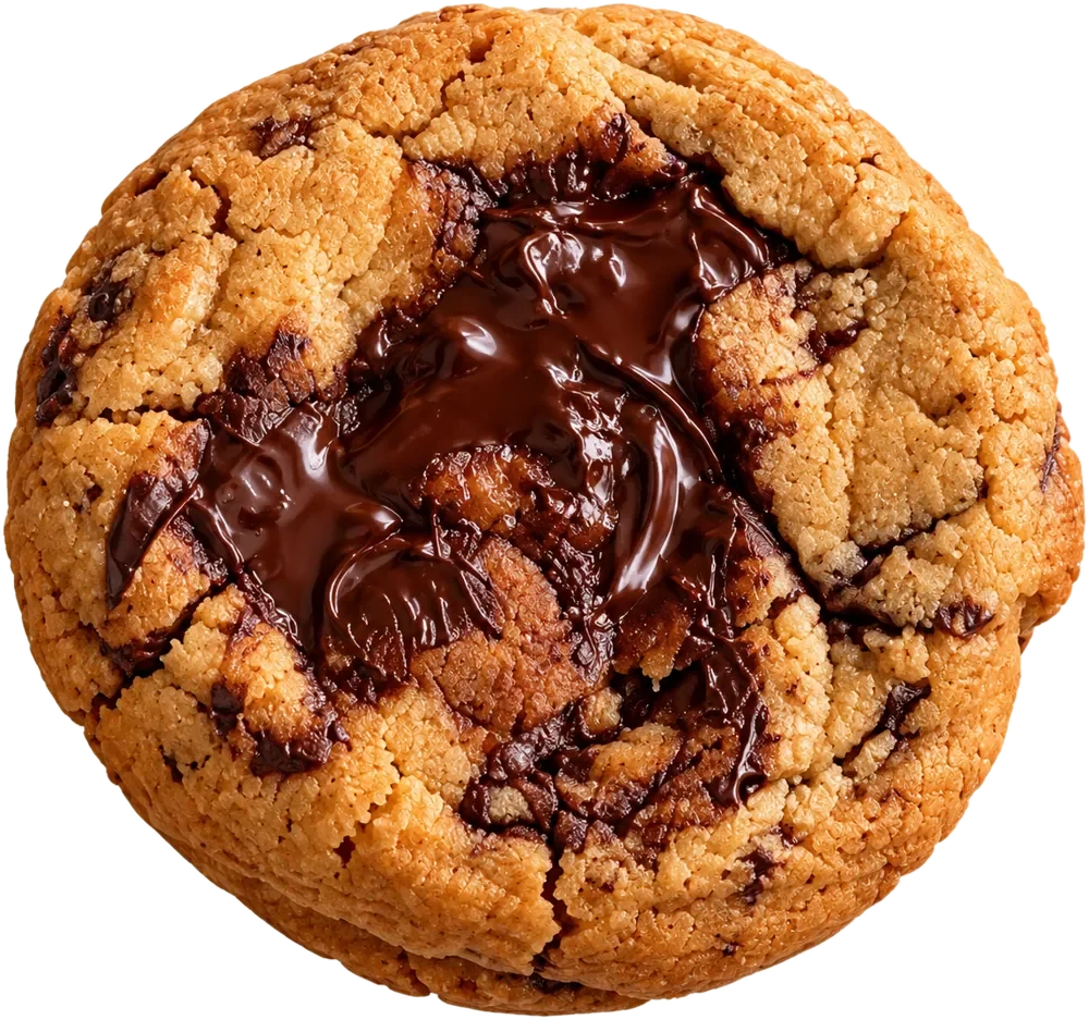 Cookie Classic au chocolat noir vu du dessus